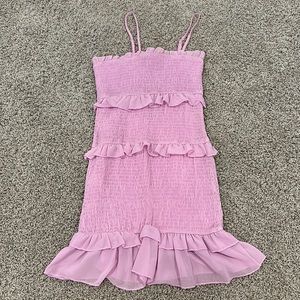 Nasty Gal Purple Ruffle Dress
